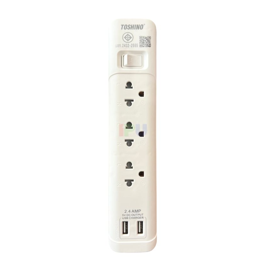 ปลั๊กไฟUSB+ปลั๊กไฟ 3ช่อง